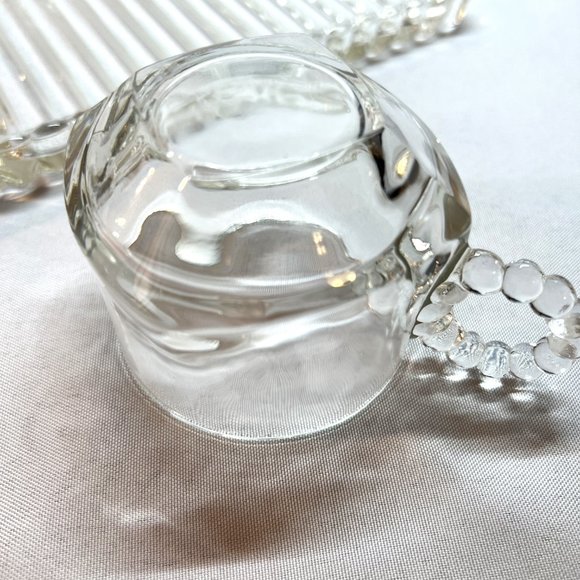 Vintage Hazel Atlas Snack-Sip-Smoke Tray & Cup Set 1950s Vanity Jewelry - Picture 13 of 13